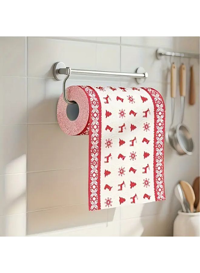 مناشف ورقية مطبخية متعددة الطبقات عشوائية الطراز للاستخدام الجاف والرطب ثقيلة المتانة لفة بالجملة - Image 2