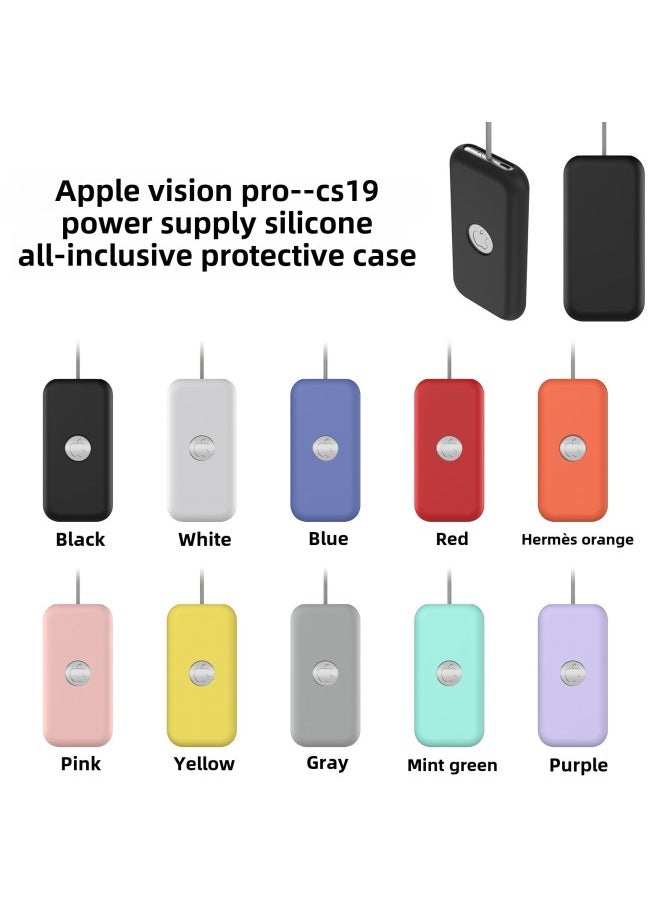 Generic - Applicable To Apple Vision Pro Battery Power Protection Case Apple Power Charging Treasure Silicone Protective Case-Specifications:Pink - Image 1