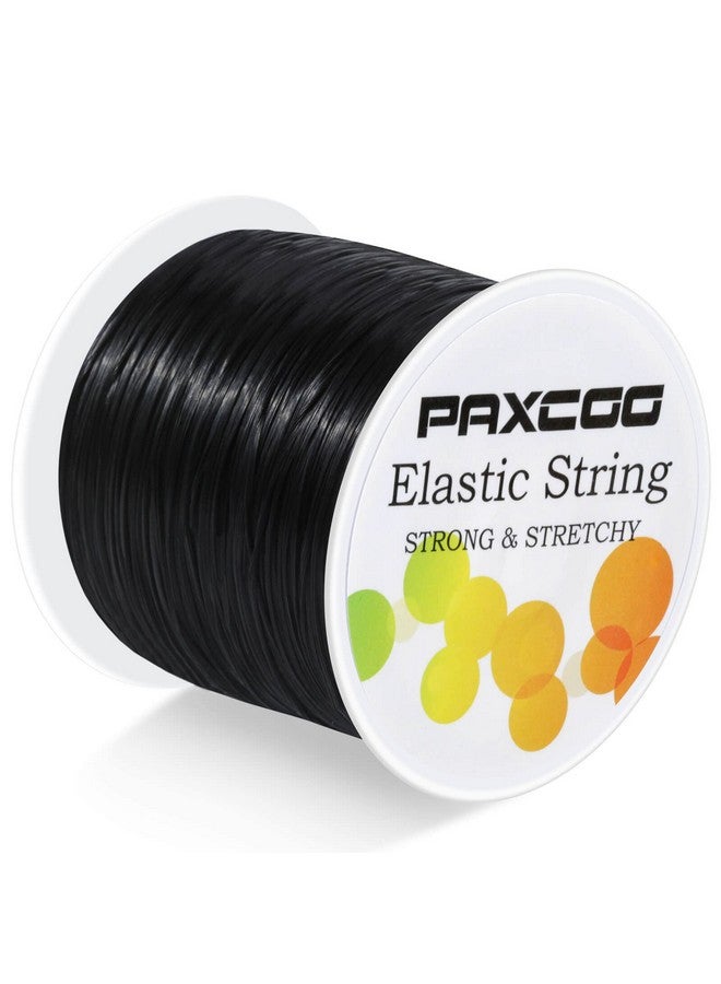 PAXCOO Black Elastic Stretchy String Paxcoo Stretch Bead Cord For Bracelets Necklaces Jewelry Making And Beading Supplies - Image 1