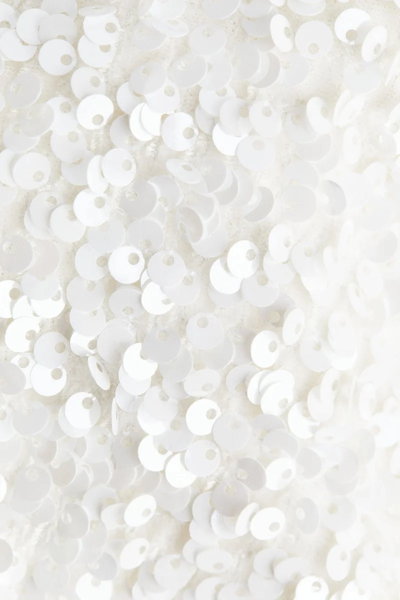 H&M Tie-detail sequined jacket