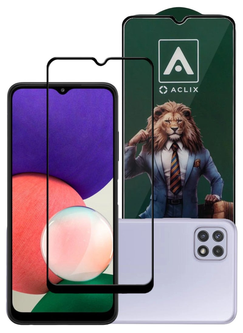 ACLIX Antistatic ESD Dustproof Premium Quality High Definition Tempered Glass Screen Protector Designed For Samsung Galaxy A22 5G - Image 1