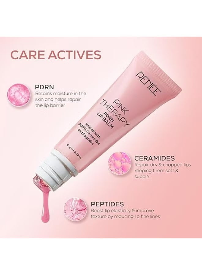 رينيه مرطب شفاه ليلي من رينيه بينك ثيرابي بي دي آر إن لإصلاح وترطيب الشفاه الجافة والمتشققة | لمسة نهائية لامعة، يُعيد بناء حاجز الشفاه ويُحسّن مرونتها | مع بي دي آر إن نباتي، وببتيدات، وسيراميدات | 10 غرام - Image 4