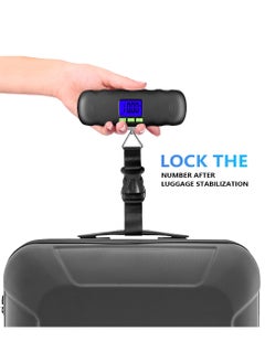 Generic Portable Digital Luggage Scale with Backlit Display, 110LB Capacity Hanging Baggage Scale for Travel, Features Scale Lock and Hook, Battery Included.  - Image 3