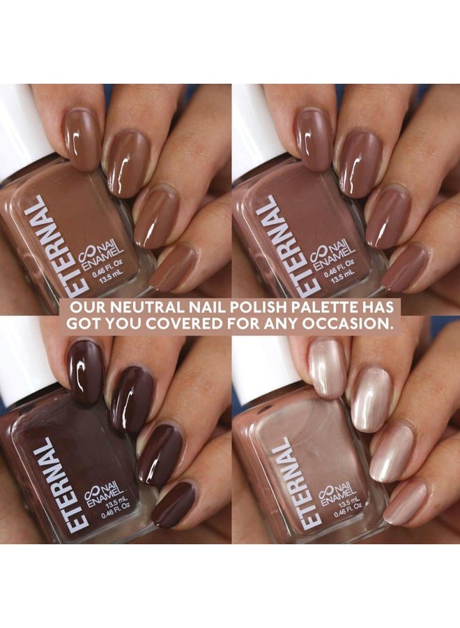 Eternal Nude Nail Polish Set for Women (DARK NUDES) - Brown Nail Polish Set for Girls | Lasting & Quick Dry Non Toxic Nail Polish Kit for Home DIY Manicure & Pedicure | Made in USA, 13.5mL (Set of 4) - Image 2
