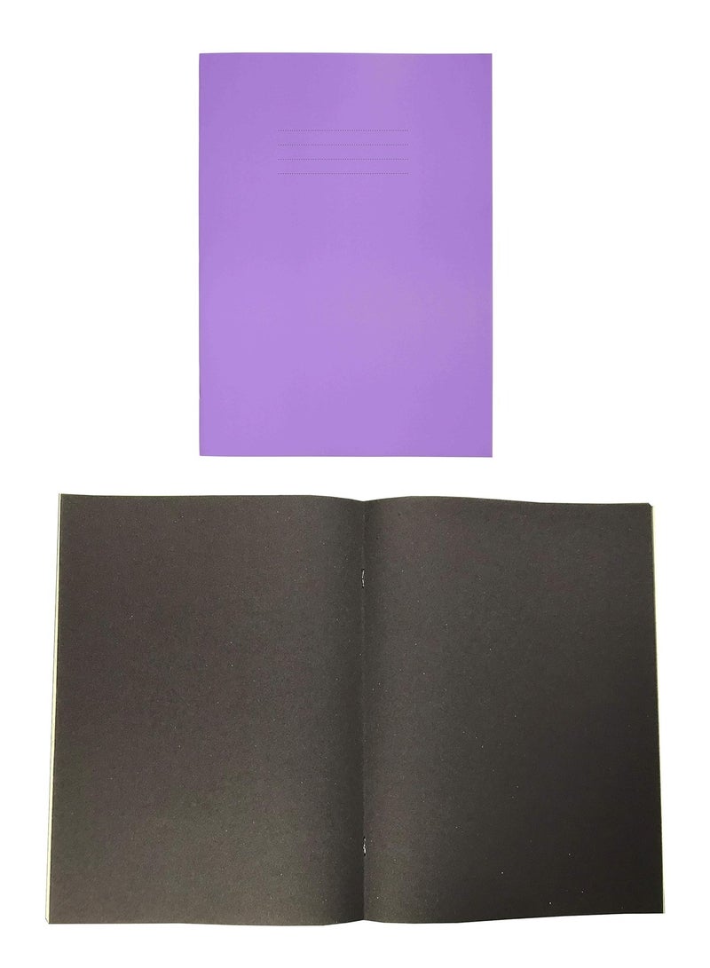 nu كتاب ملاحظات بحجم A4 مع أوراق سوداء - Image 1