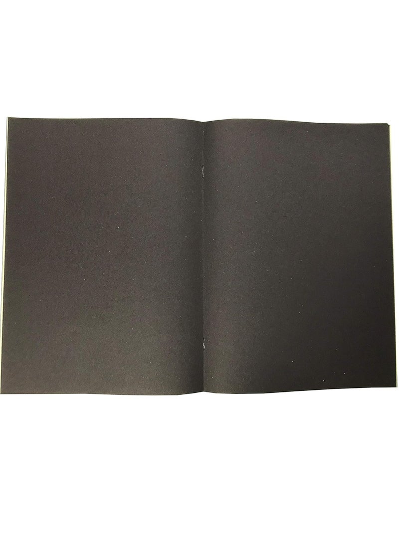 nu كتاب ملاحظات بحجم A4 مع أوراق سوداء - Image 2
