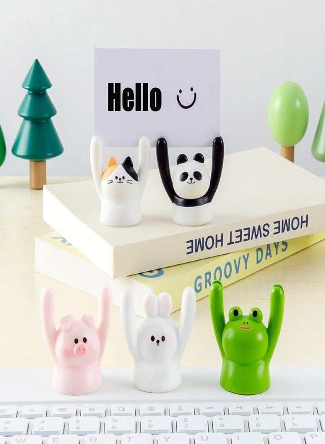 Fsocpen 7Pcs Cute Animal Cartoon Photo Clip, Memo Holder,Card Holder,Notes Messages Folder Note Holder,Home and Office Decorations - Image 3