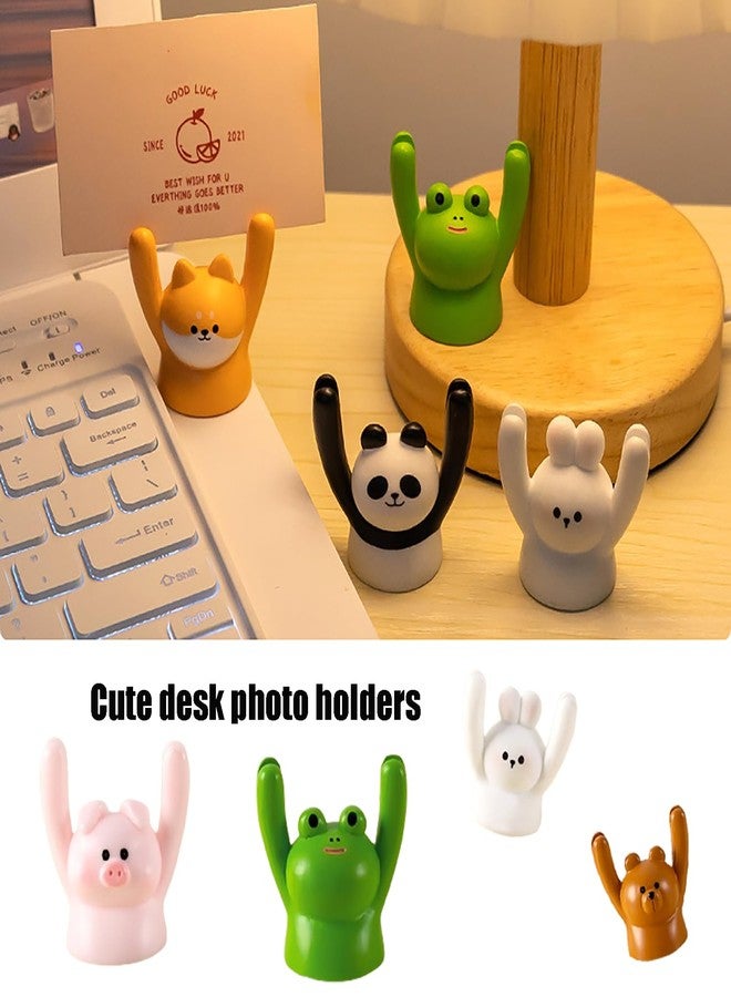 Fsocpen 7Pcs Cute Animal Cartoon Photo Clip, Memo Holder,Card Holder,Notes Messages Folder Note Holder,Home and Office Decorations - Image 5