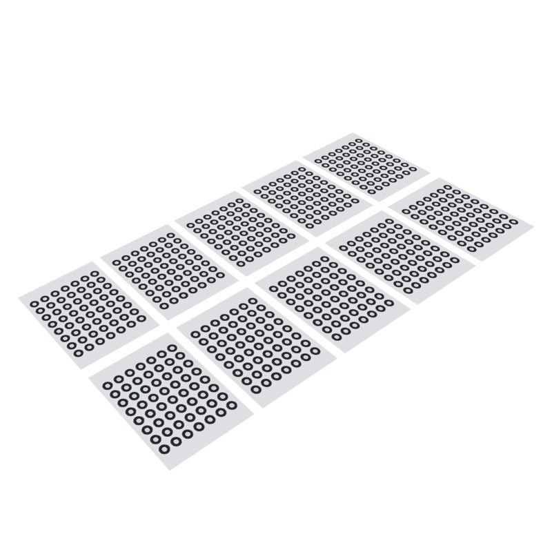 10 Sheet 6mm 3D Scanning Marker Reusable 3D Tracking Dot Reference Point Marker for Optical Surveying - Image 1