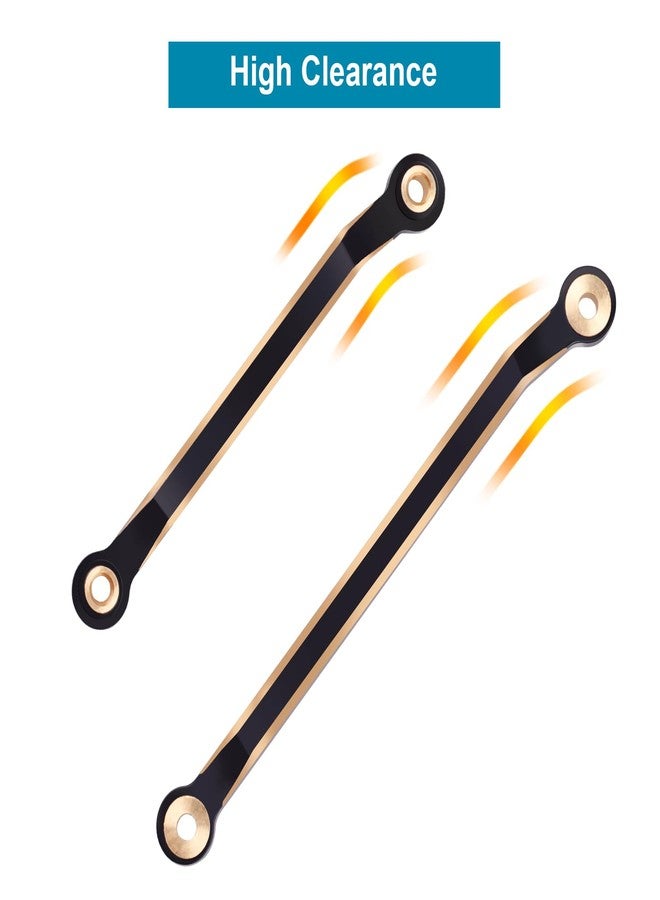 CrazyHobby Brass High Clearance Links Set Chassis Linkage for 1/18 Traxxas TRX4M Bronco Defender Crawler Upgrade Parts(Black Gold) - Image 3
