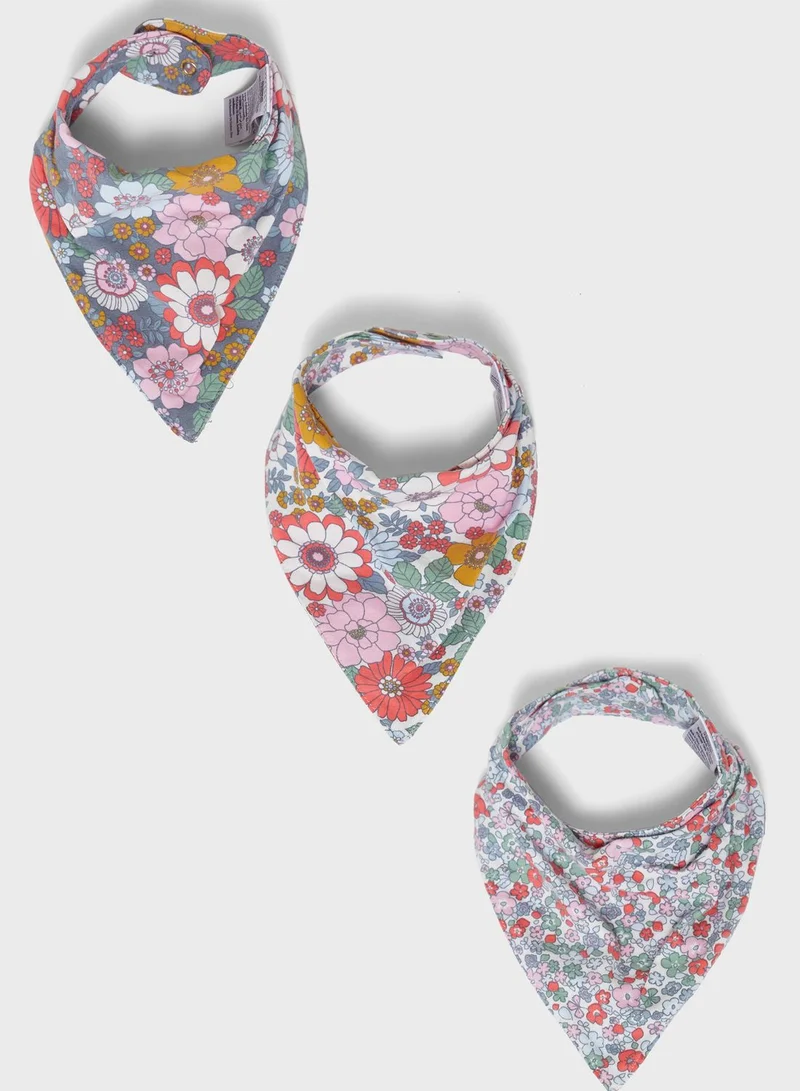 Cotton On Kids 3 Pack Bandana Bib