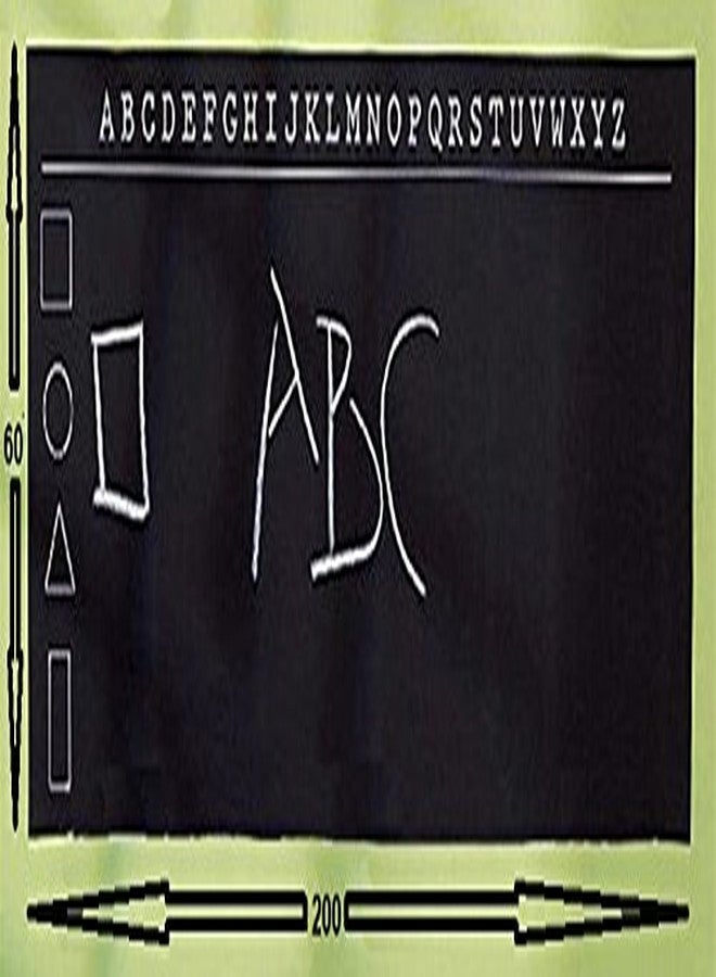 JERN® Self-Adhesive Chalk Board Removable Wall Sticker with Free Chalk Pcs. ((60 cm x 200 cm)) - Image 1