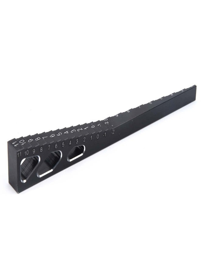 LAFEINA RC Model Car Ride Height Droop Gauge Adjuster Ruler for 1/10 1/16 1/14 RC Touring Car Drift car (Black) - Image 1