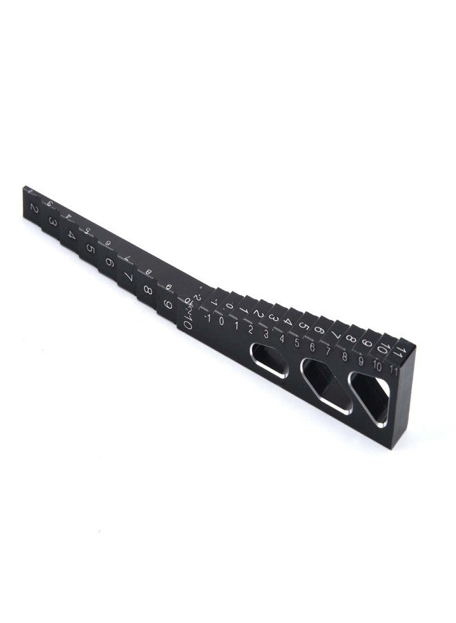 LAFEINA RC Model Car Ride Height Droop Gauge Adjuster Ruler for 1/10 1/16 1/14 RC Touring Car Drift car (Black) - Image 2