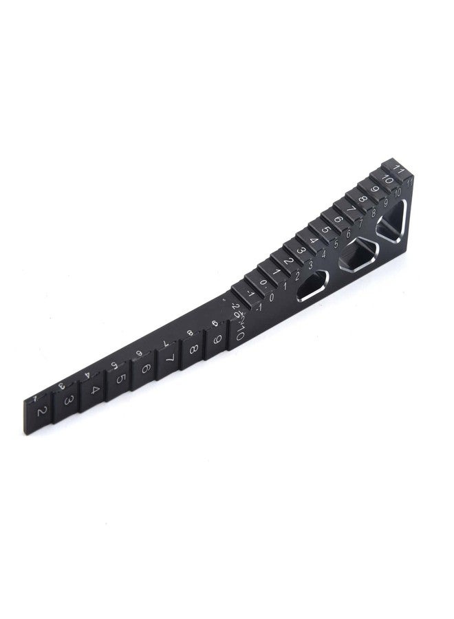 LAFEINA RC Model Car Ride Height Droop Gauge Adjuster Ruler for 1/10 1/16 1/14 RC Touring Car Drift car (Black) - Image 3