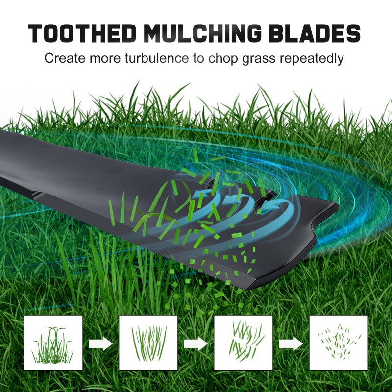 Grasscool Recycler 22 Mulching Blades for Toro 131-4547-03 59534p 20333 20016 20331 20332 21445 21465 22 inch Deck Lawn Mower Replace 108-9764-03 - Image 4