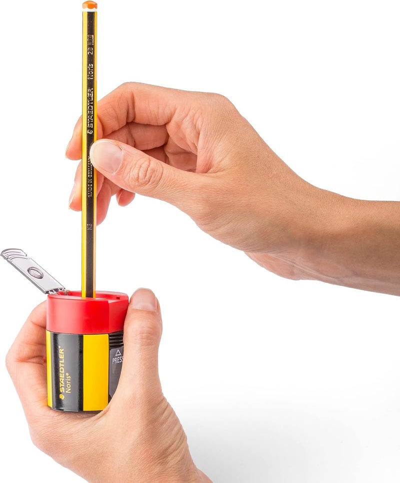 Staedtler Norris Single Hole Tub Sharpener Pack of 10 - Image 5