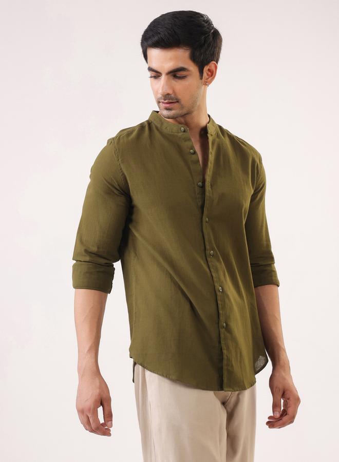 TRULOOM Men Solid Regular Fit Cotton Shirt - Image 1