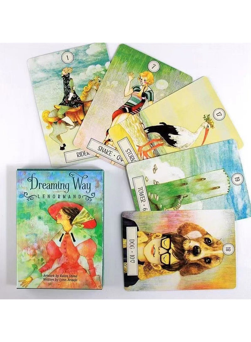 Tarot full English version board game card DREAMING Way Lenormand Dream Journey Lenormand Lenormand 36 cards leisure entertainment game - Image 2