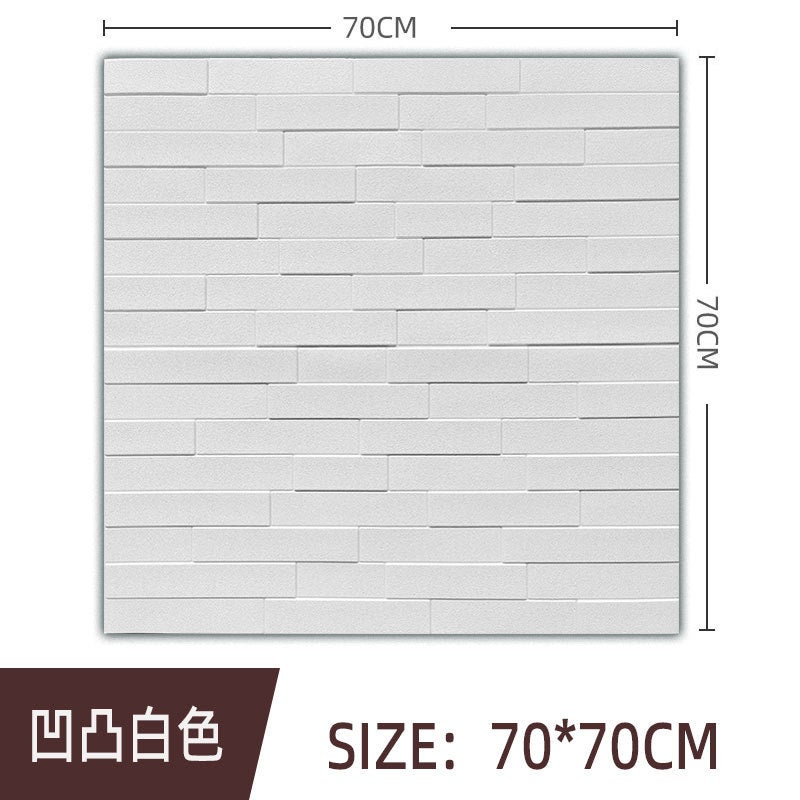 3D Three-Dimensional Wall Stickers Self-Adhesive Wallpaper Living Room Bedroom Tv Background Wall Decorative Stickers Waterproof And Moisture-Proof Renovation Nordic - Image 1