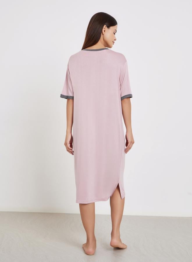 تايك تو قميص نوم بأكمام قصيرة - Image 4