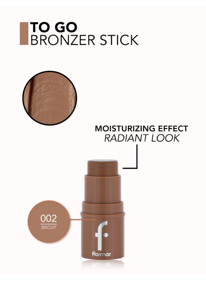 flormar To Go Bronzer Stick Biscuit 002 - Image 5