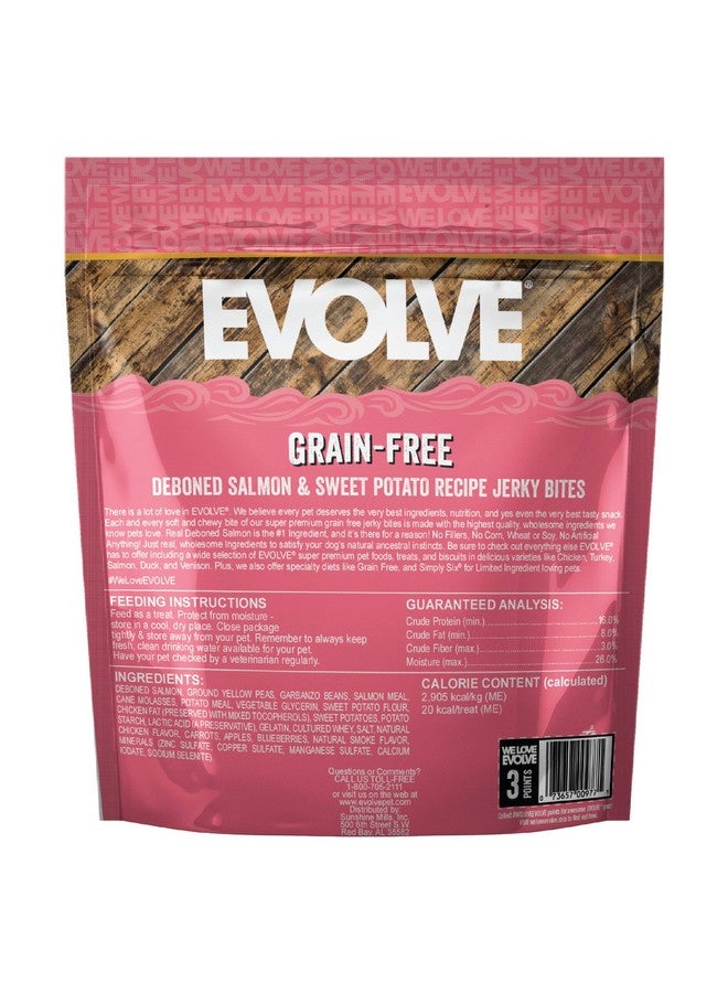 Evolve Grain Free Deboned Salmon And Sweet Potato Jerky Bites Dog Treats, 25Oz - Image 2