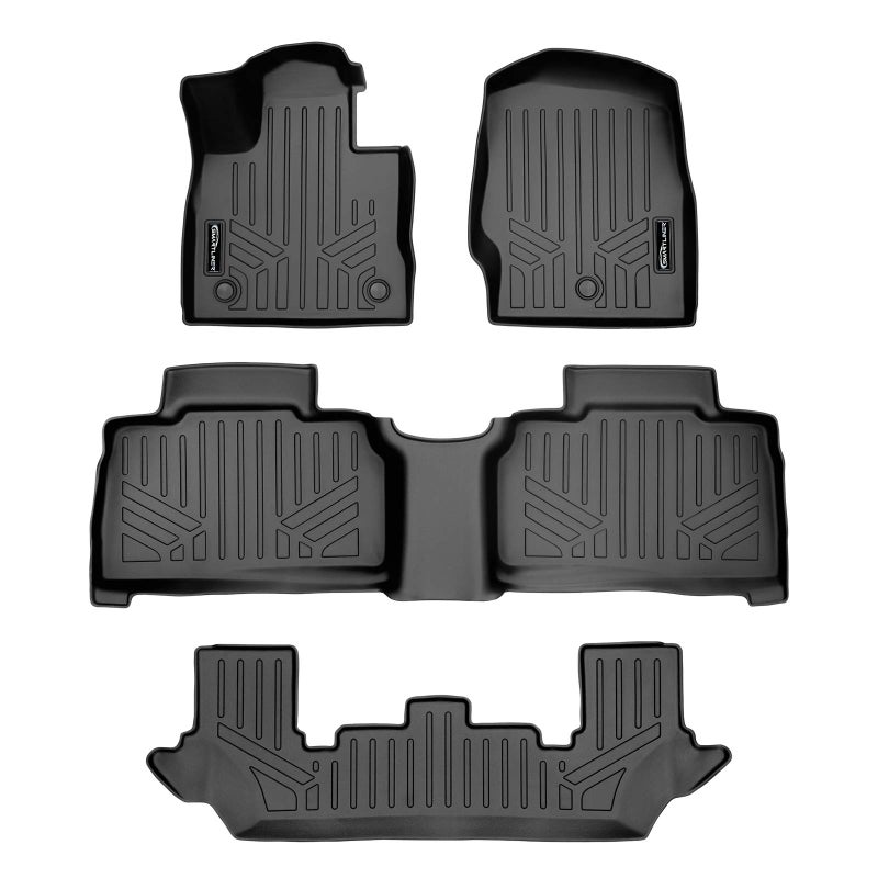 SMARTLINER Floor Mats 3 Row Liner Set Compatible with 20202023 Ford Explorer
