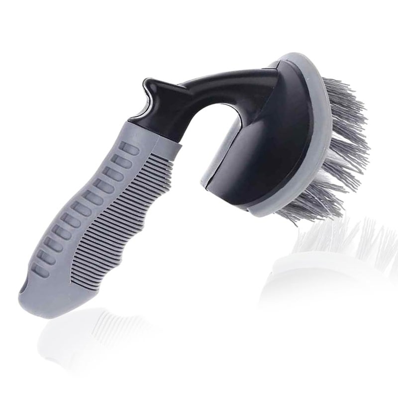 Asryd T-Type Car Tire Cleaning Brush Scrubber with Antislip Handle Multi-Functional SUV Tyre Wheel Rim Hub Washing Cleaner 1 Pcs - Image 1