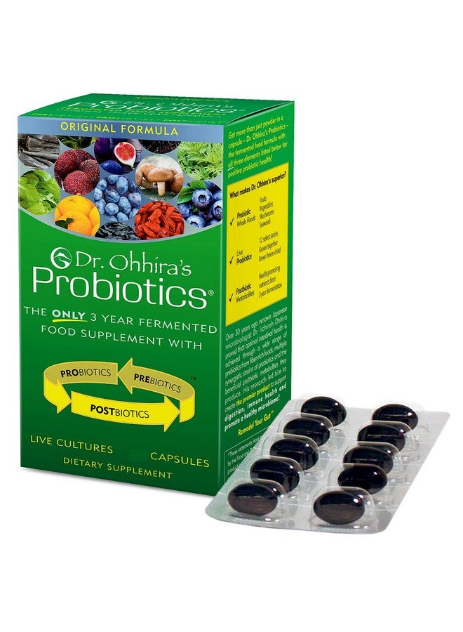 essential formulas Dr. Ohhira’s Probiotics Original Formula with 3 Year Fermented Prebiotics, Live Active Probiotics and The only Product with Postbiotic Metabolites, 100 Capsules - Image 1