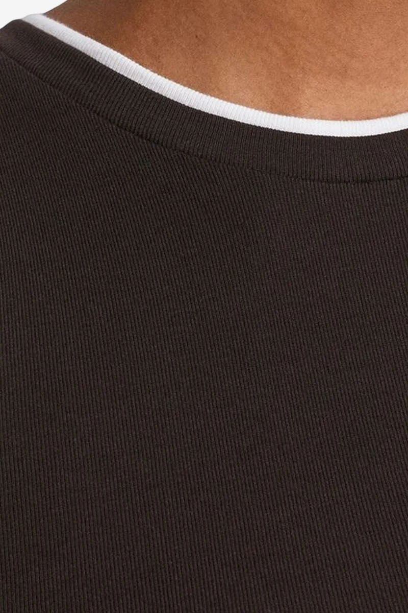 Dilvin Coffee Brown DILVIN Sleeveless Ribbed Cotton Blouse for Women | Best Price UAE