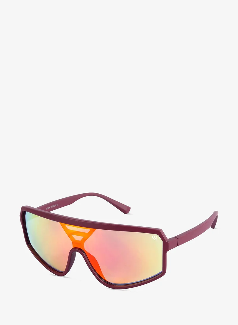 Woggles Uv-Protected Orange Sports Sunglasses