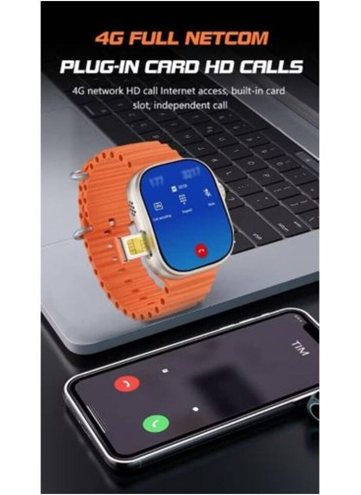 Gravity Telzeal  4G SIM Smartwatch with Curved Screen Fitness Tracker, Heart Rate Monitor, GPS, Waterproof, Multi-Sport Modes, Call & Message Notifications, Long Battery Life, Stylish Design, Compatible with Android & iOS - Image 4