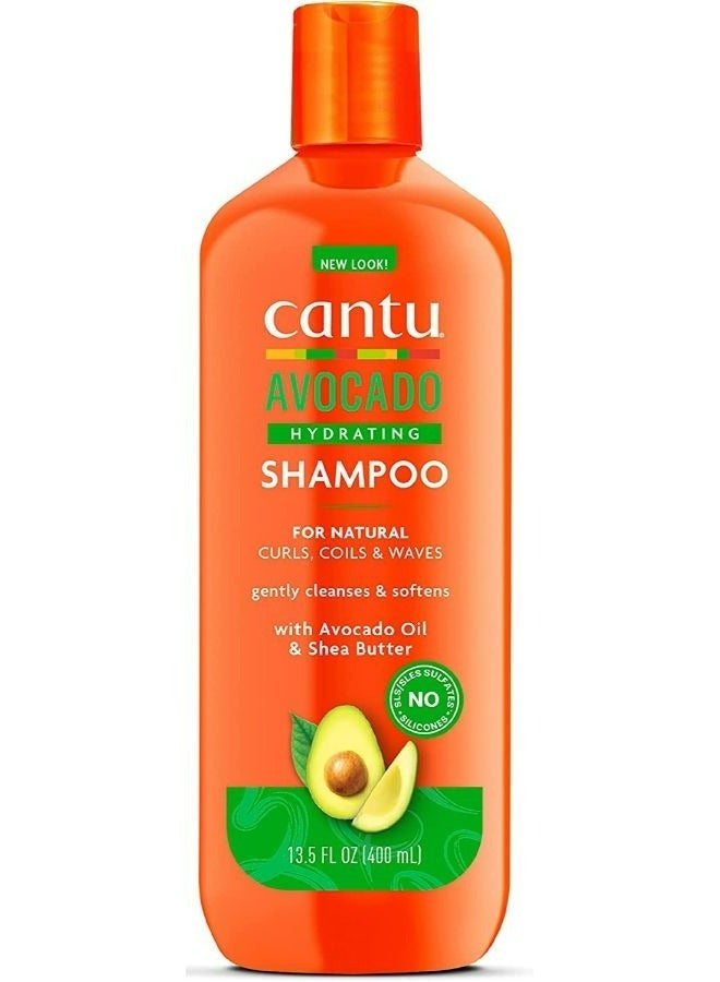 Cantu Avocado Hydrating Shampoo With Avocado Oil & Shea Butter 400ml - Image 1
