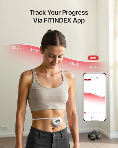 FITINDEX Body Measuring Tape, Accurate Bluetooth Measuring Tape for Body Measurements, Smart Body Tape Measure Retractable with 12 Body Parts Measure for Weight Loss Fitness Muscle Gain, Sync with APP - Image 3