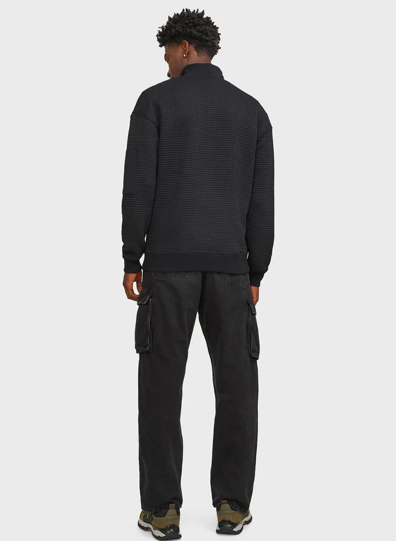 JACK & JONES Essential Zip Detail Sweatshirt