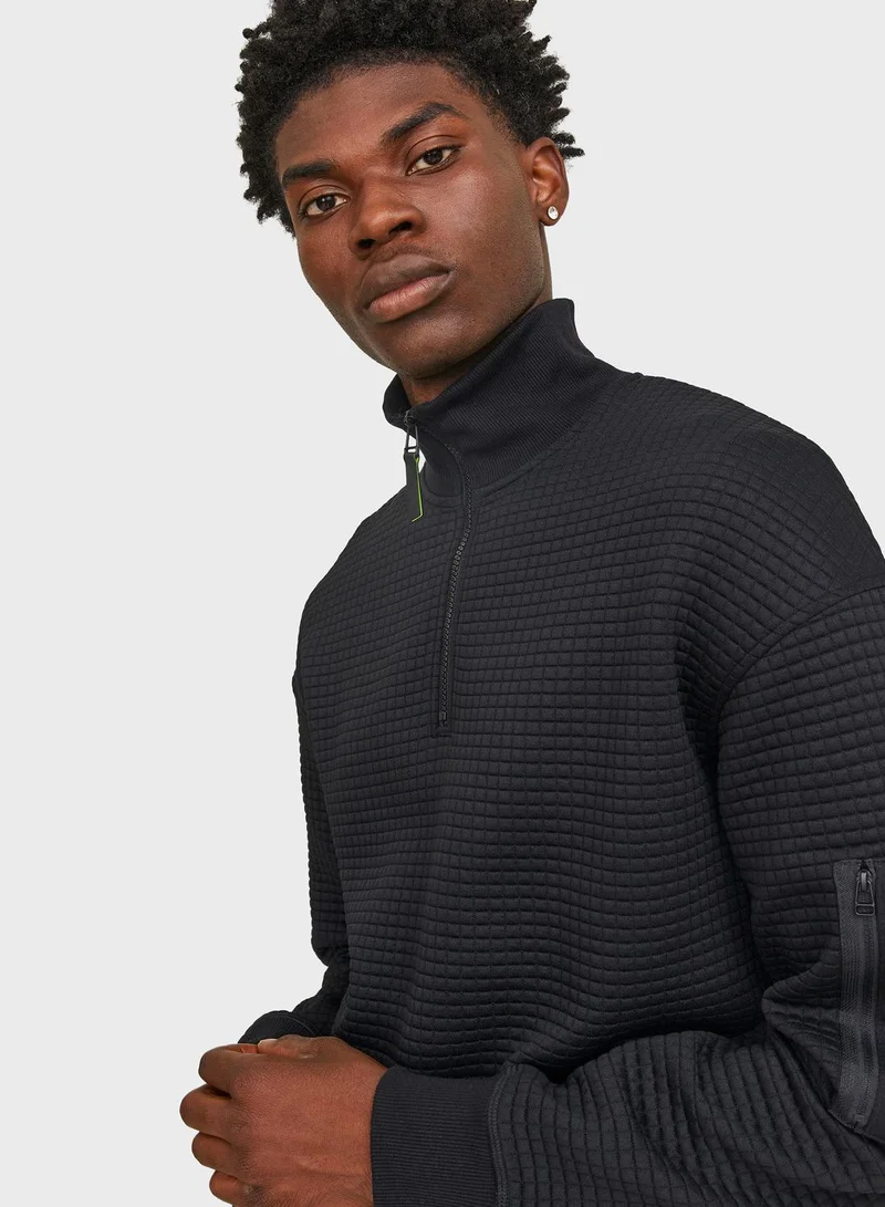 JACK & JONES Essential Zip Detail Sweatshirt