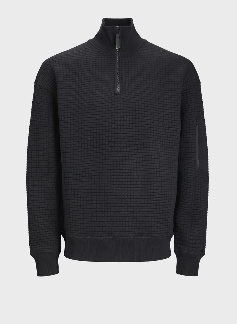 JACK & JONES Essential Zip Detail Sweatshirt