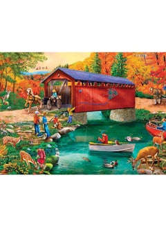 Bits and Pieces Bits and Pieces â€“ 4-in-1 Multi-Pack - 1000 Piece Jigsaw Puzzles for Adults â€“ 1000 pc River Escapades Puzzle Set Bundle by Artist Mary Thompson - 20" x 27"  - Image 4
