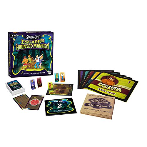 USAopoly سكوبي دو: الهروب من القصر المسكون - لعبة كودد كرونيكلز | لعبة الهروب للأطفال والبالغين | تضم شخصيات وألغاز أيقونية | لعبة مرخصة رسميًا من هانا-باربيرا - Image 2