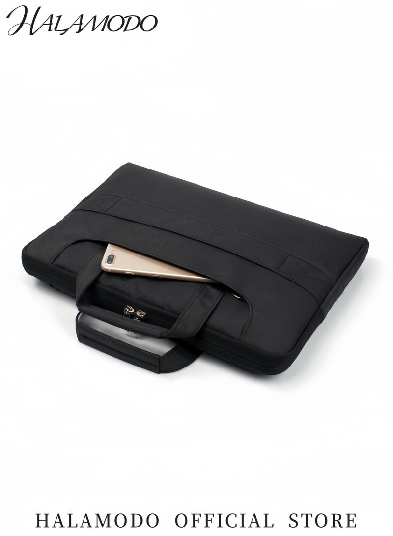 HALAMODO Protective Sleeve for 11-12 Inch MacBook Laptop Case with Adjustable Shoulder Strap Waterproof Notebook Carrying Bag Tablet PC Sleeve with Storage Pockets - Image 4