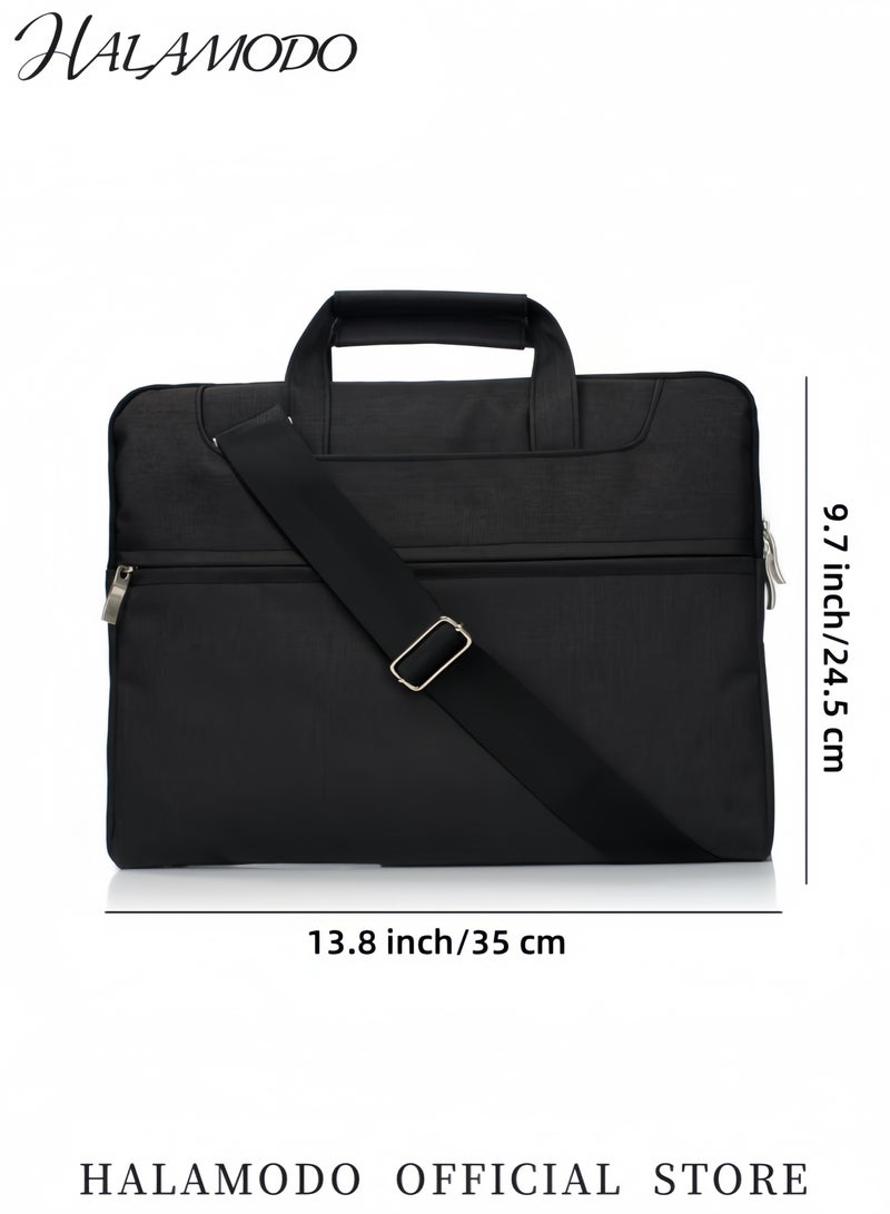 HALAMODO Protective Sleeve for 11-12 Inch MacBook Laptop Case with Adjustable Shoulder Strap Waterproof Notebook Carrying Bag Tablet PC Sleeve with Storage Pockets - Image 5