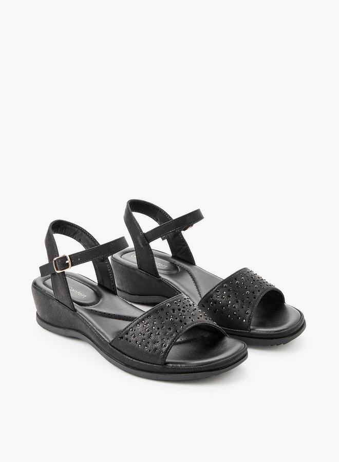 Le Confort Women Embellished Wedge Heel Sandals - Image 1