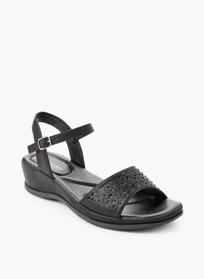 Le Confort Women Embellished Wedge Heel Sandals - Image 2