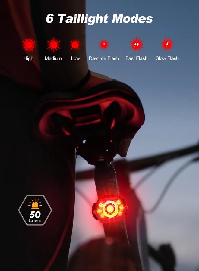 Cuvccn 2026 New 1000 Lumen Super Bright Bike Lights with Side Light, 4+6 Modes Rechargeable Bicycle Lights Front & Rear, IP65 Waterproof Bike Headlight for Day/Night Riding Safety, Scooter Accessories - Image 4