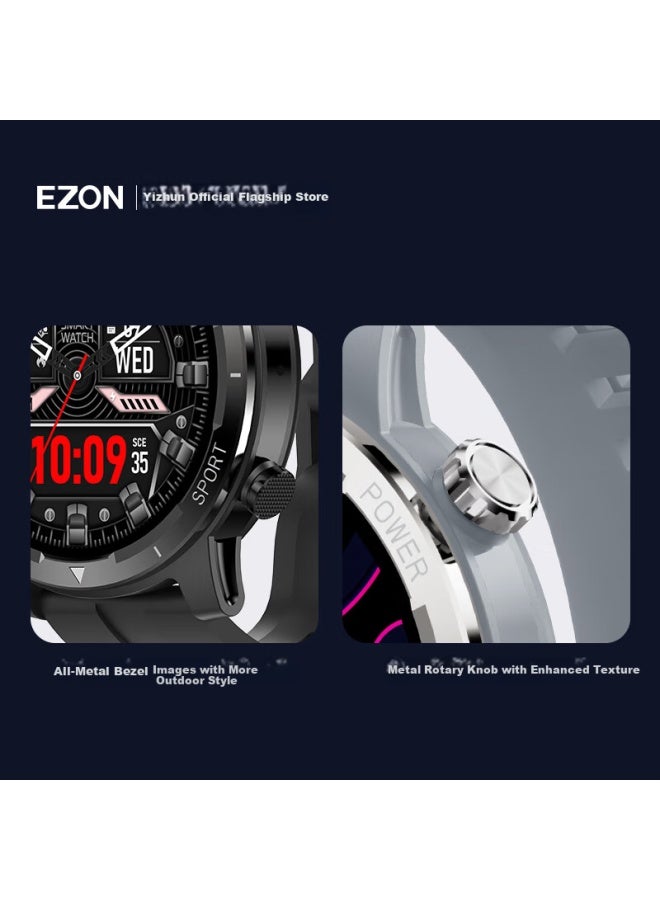 Ezon Smart Music Payment Sports Watch Gps Professional Running Heart Rate Monitor S9 Black - Image 4