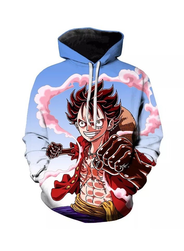 KUYING New One Piece Casual Loose Hooded Sweatshirt  - Image 1