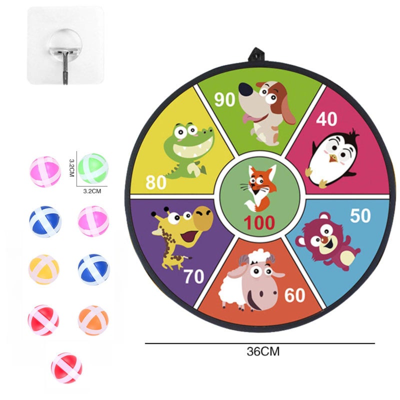 Children's sticky ball darts suction target toy for family interactive safe sports