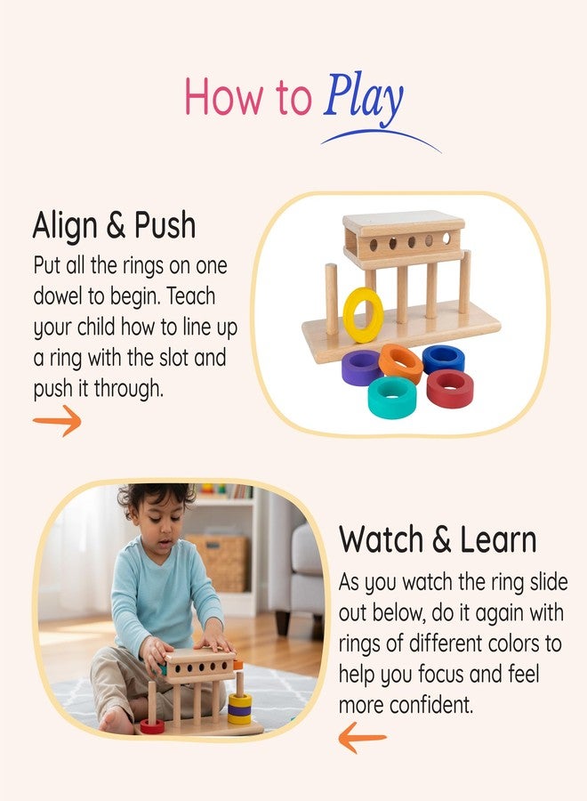 Tinker Box Ring Slide Game | 12+ Months | Montessori Wooden Puzzle Toy for Toddlers & Kids | Fun Learning Game for Hand-Eye Coordination & Logical Thinking | Safe & Durable - Image 2
