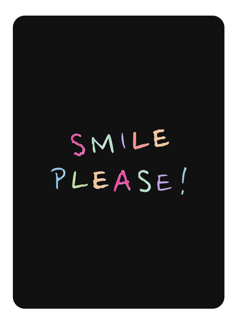 Theodor Protective Flip Case For Samsung Galaxy Tab S6 With Trifold Stand Auto Wake Sleep Shockproof Cover Smile please - Image 1